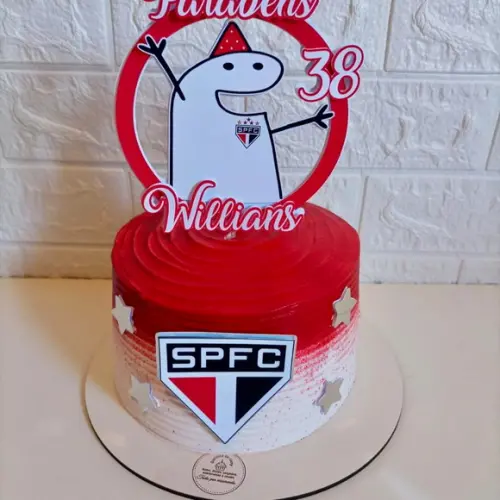 Topo de Bolo Flork Masculino Futebol