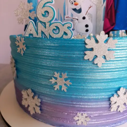 Topo de Bolo Frozen 3d