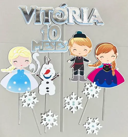 Topo de Bolo Frozen Cute