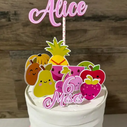 Topo de Bolo Frutinhas