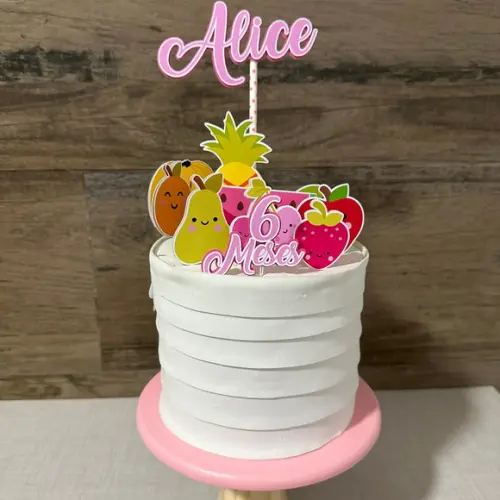 Topo de Bolo Frutinhas