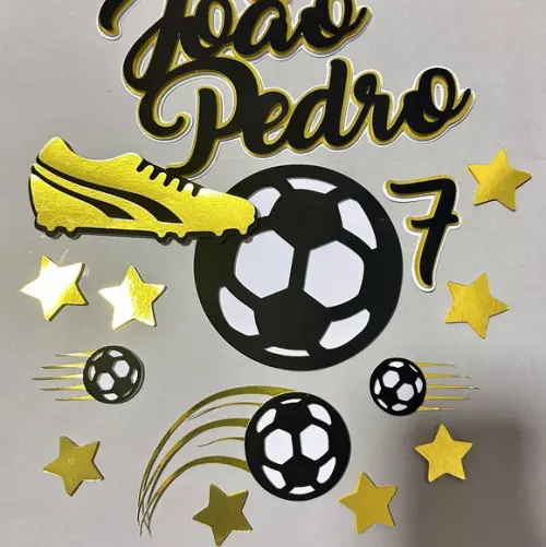Topo de Bolo Futebol Chuteira