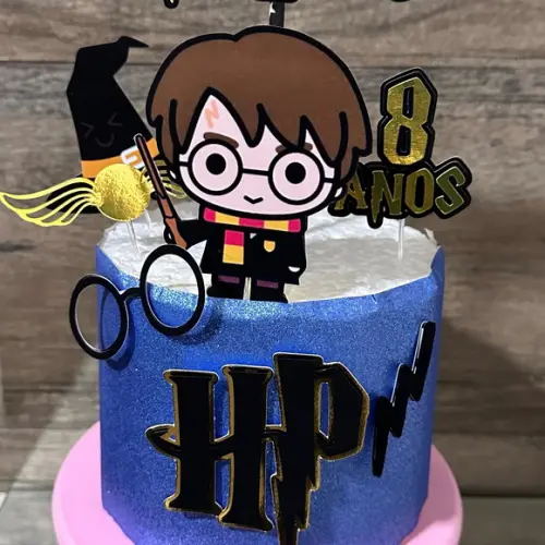 Topo de Bolo Harry Potter