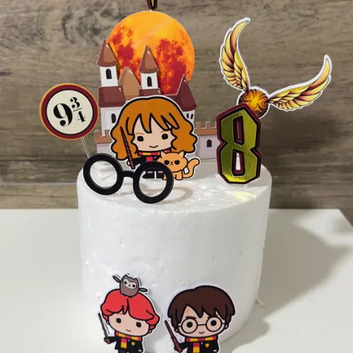 Topo de Bolo Harry Potter