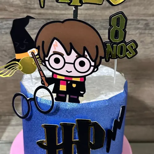 Topo de Bolo Harry Potter