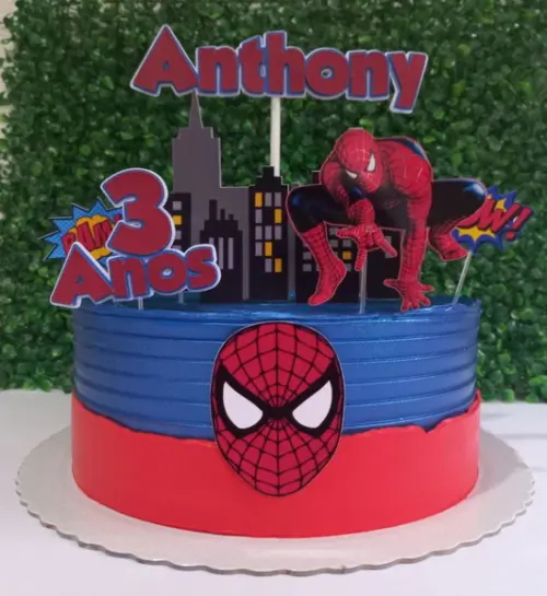 Topo de Bolo Homem Aranha