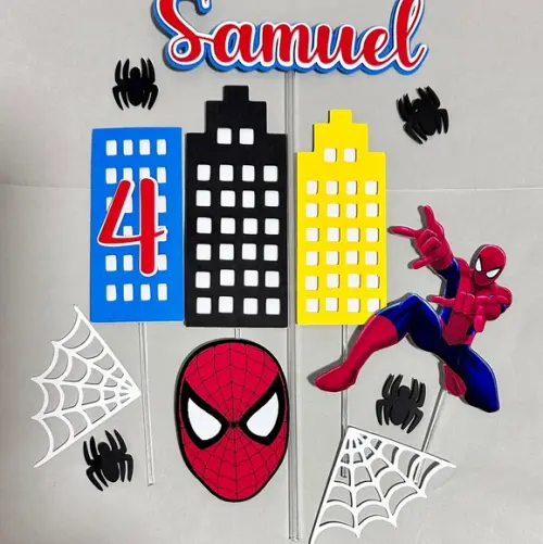 Topo de Bolo Homem Aranha