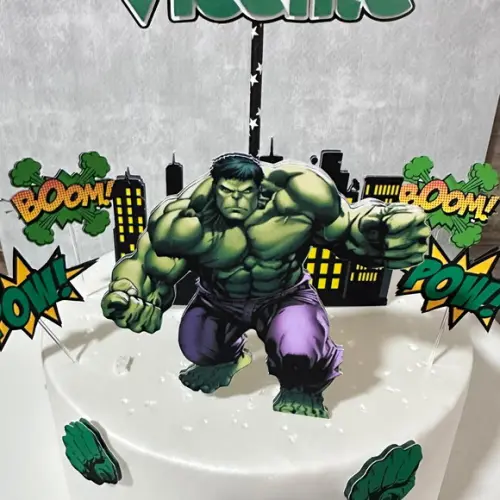 Topo de Bolo Incrível Hulk