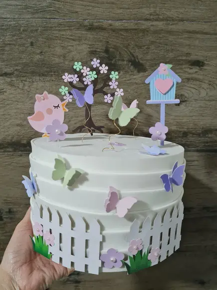 Topo De Bolo Jardim