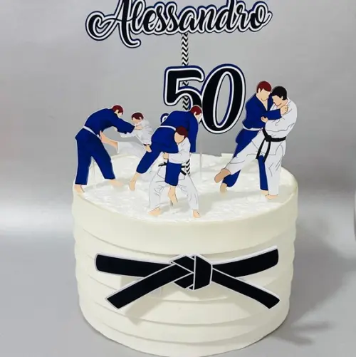 Topo de Bolo Judo Esporte