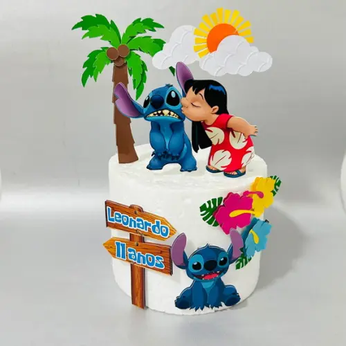 Topo de Bolo Lilo e Stitch