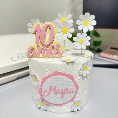 Topo de Bolo Margaridas