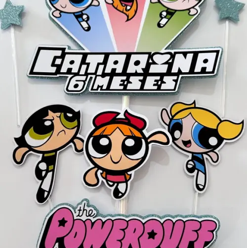 Topo de Bolo Meninas Super Poderosas
