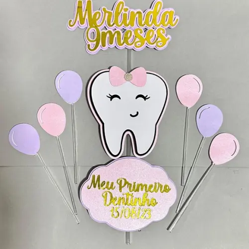 Topo de Bolo Meu Primeiro Dentinho