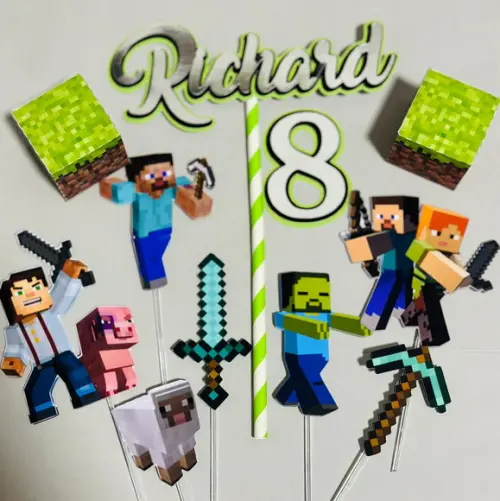Topo de Bolo Minecraft