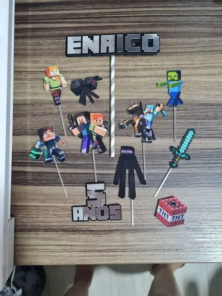 Topo de Bolo Minecraft