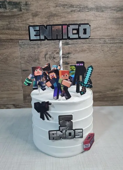 Topo de Bolo Minecraft