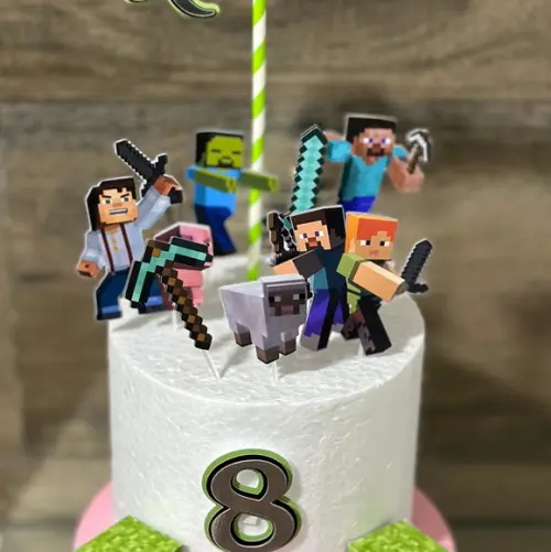 Topo de Bolo Minecraft