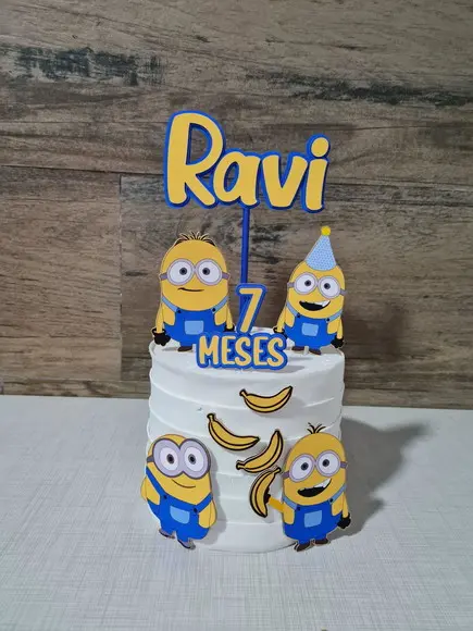 Topo de Bolo Minions