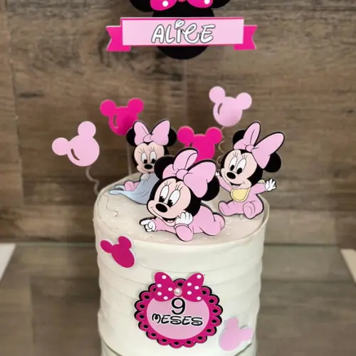 Topo de Bolo Minnie Baby