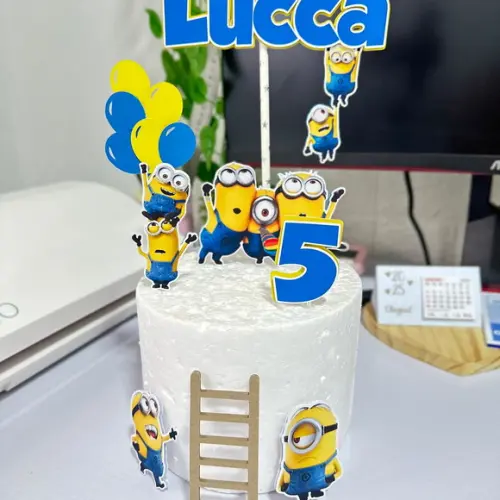 Topo de Bolo Minions