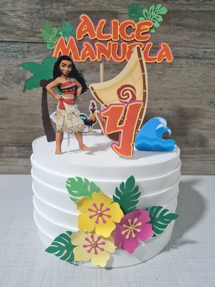 Topo de Bolo Moana