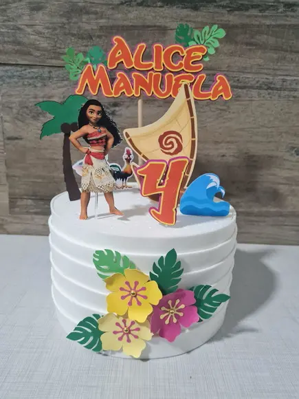 Topo de Bolo Moana