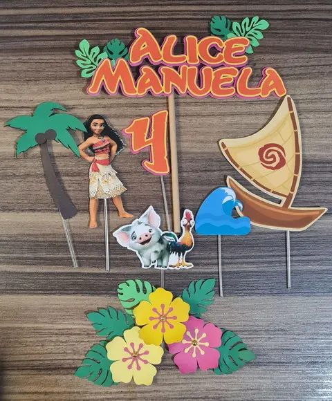 Topo de Bolo Moana