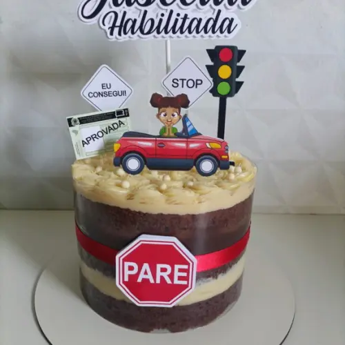 Topo de Bolo Motorista Habilitada