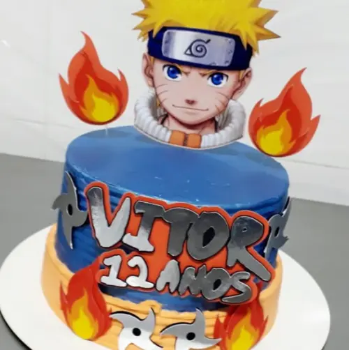 Topo de Bolo Naruto Luxo