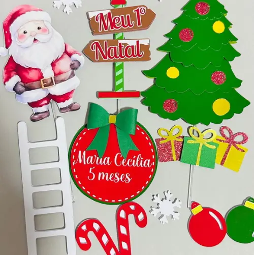 Topo de Bolo Natal
