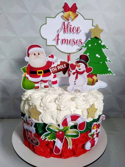 Topo de Bolo Natal