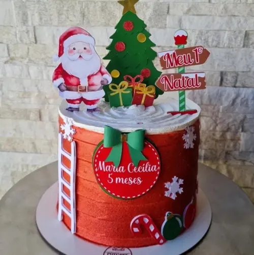 Topo de Bolo Natal