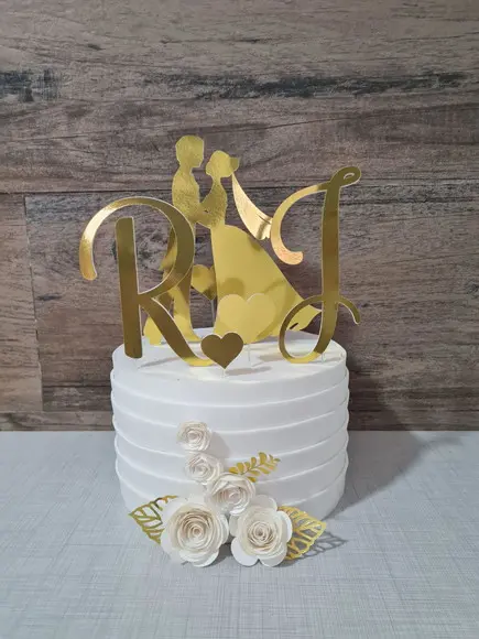 Topo de Bolo Noivos Casamento