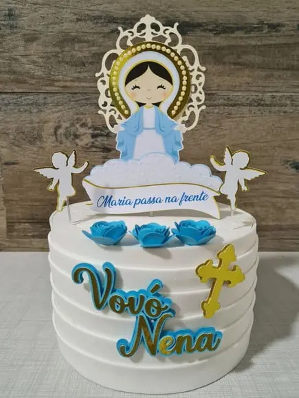 Topo de Bolo Nossa Senhora das Gracas