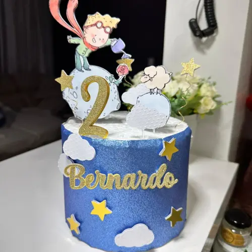 Topo de Bolo o Pequeno Príncipe