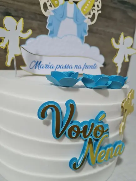 Topo de Bolo Nossa Senhora das Gracas