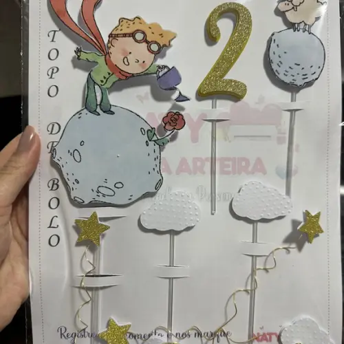 Topo de Bolo o Pequeno Príncipe