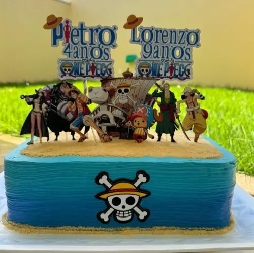 Topo de Bolo One Piece