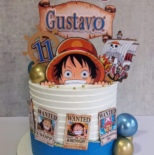 Topo de Bolo One Piece - Não Acompanha Bexigas