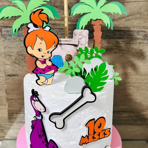 Topo de Bolo Pedrita Flintstones