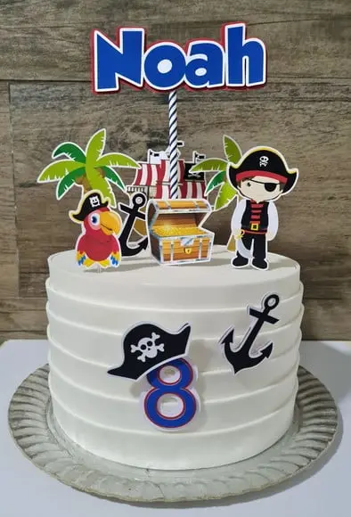 Topo De Bolo Pirata