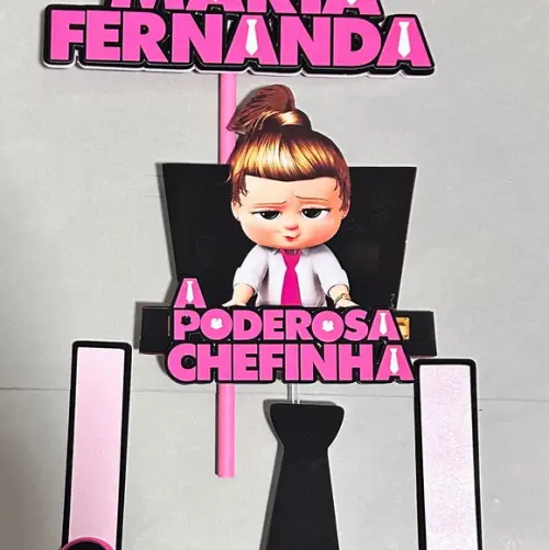Topo de Bolo Poderosa Chefinha