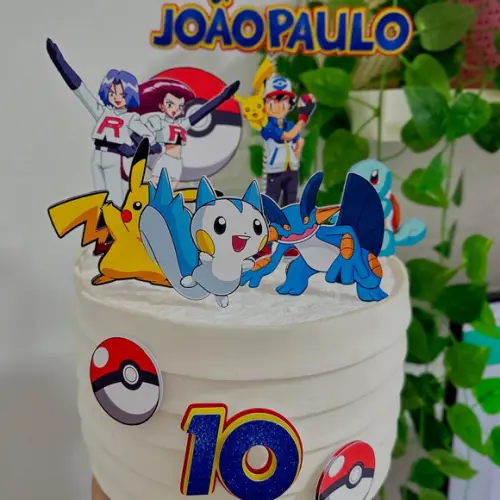 Topo de Bolo Pokemon