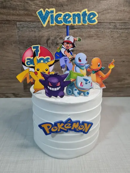 Topo de Bolo Pokemon