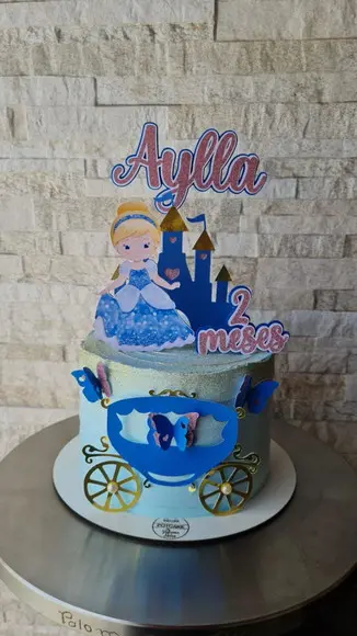 Topo de Bolo Princesa Cinderela