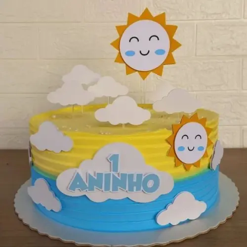 Topo de Bolo Raio de Sol Solzinho