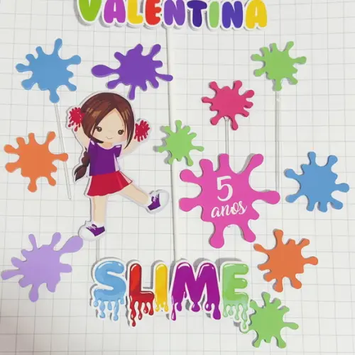 Topo de Bolo Slime