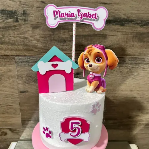 Topo de Bolo Skye Patrulha Canina