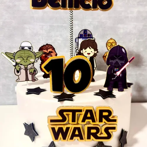 Topo de Bolo Star Wars